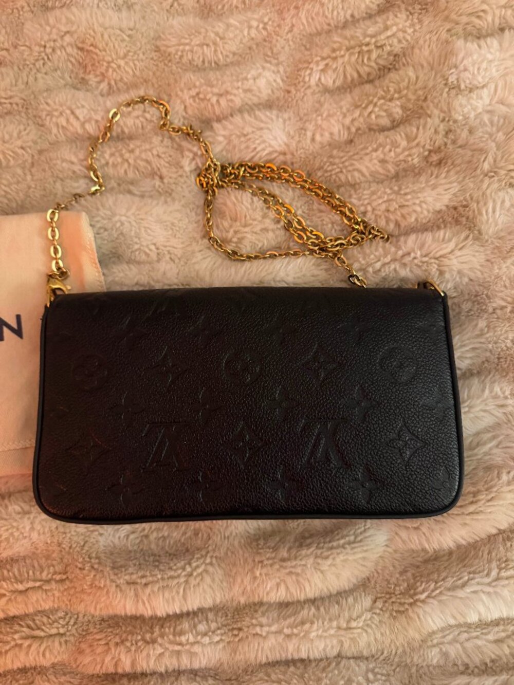 Louis Vuitton Pochette Félicie in Black Monogram Empreinte Leather - Picture 2 of 4